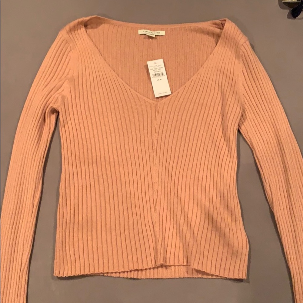 light pink american eagle sweater